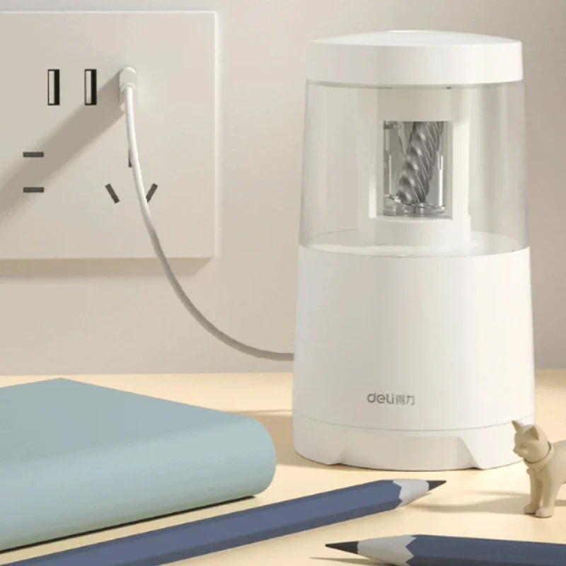 Electric Pencil Sharpener Usb - Elektryczna temperówka Deli z podwójnym zasilaniem
