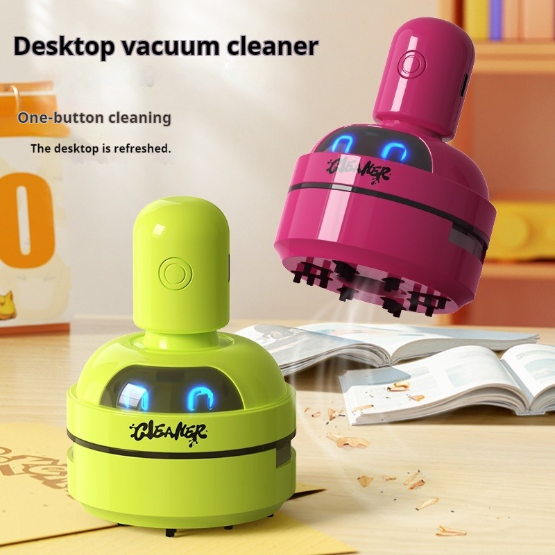 Odkurzacz biurkowy, kreskówkow – Mini Desktop Vacuum Cleaner For Eraser Dust recenzja i cena