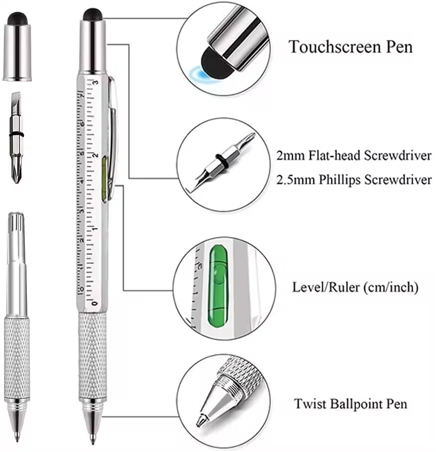 Długopis wielofunkcyjny 7 w 1, – Writing Tools recenzja i cena